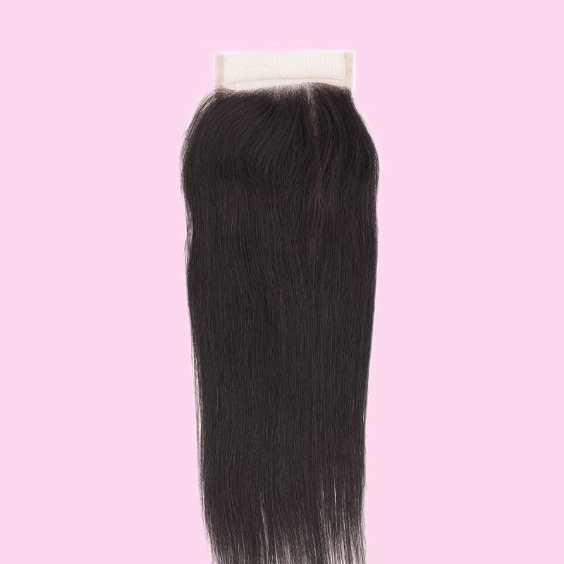 Brazilian Silky Straight 4x4 Transparent Closure